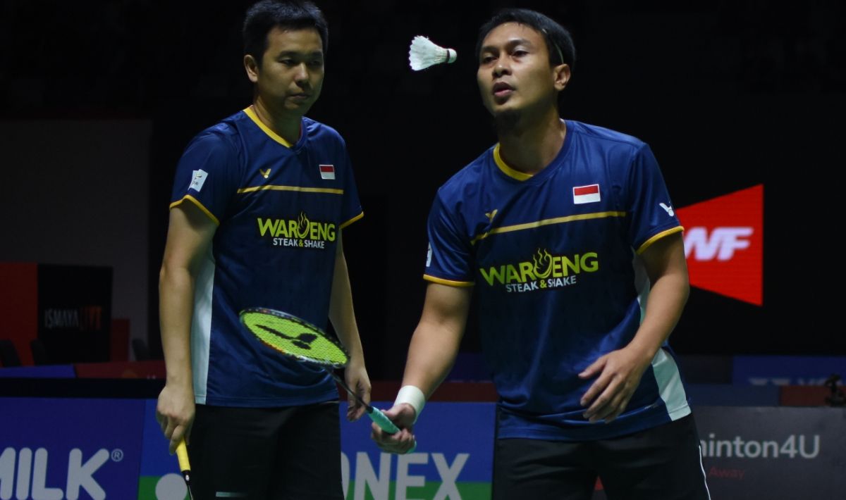 Rival Mohammad Ahsan/Hendra Setiawan di Canada Open, Krishna Prasad Garaga, mencuri perhatian karena parasnya mirip dengan suami Ria Ricis, Teuku Ryan. Foto: Herry Ibrahim/INDOSPORT Copyright: © Herry Ibrahim/INDOSPORT