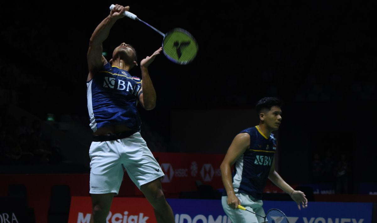 Penggemar bulutangkis bongkar jimat rahasia Pramudya Kusumawardana/Yeremia Rambitan pulangkan Mohammad Ahsan/Hendra Setiawan dalam tiga gim di Indonesia Open. Copyright: © Herry Ibrahim/INDOSPORT