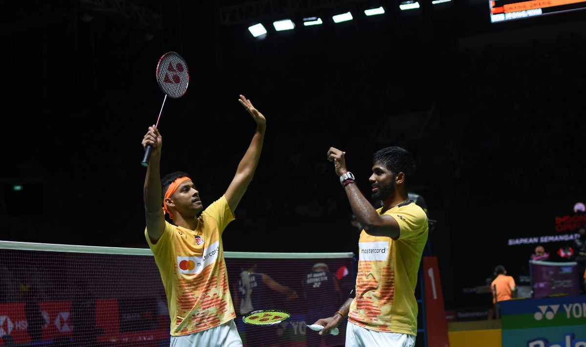 Bintang bulutangkis India, Satwiksairaj Rankireddy/Chirag Shetty cetak sejarah di ranking BWF usai Indonesia Open dan pepet Fajar Alfian/Muhammad Rian Ardianto. Copyright: © Herry Ibrahim/INDOSPORT