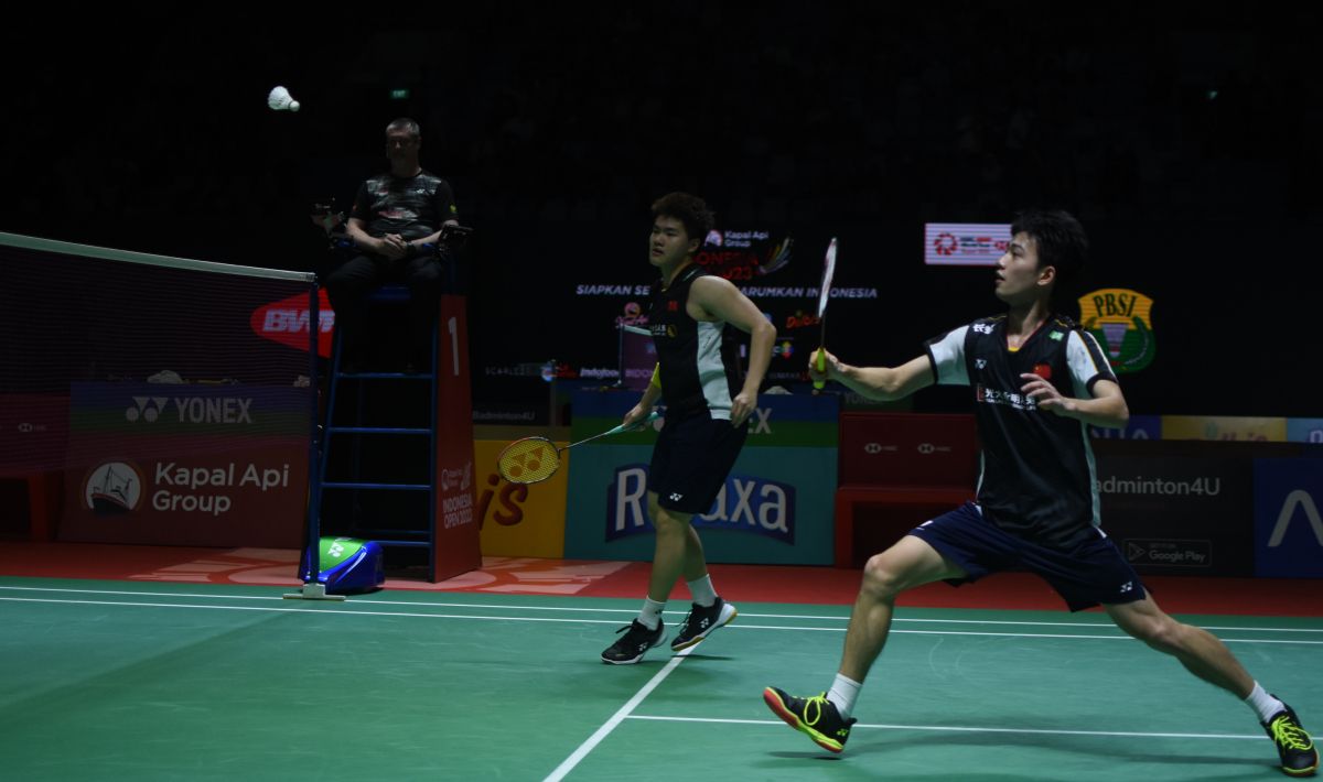 Skuat China di turnamen bulutangkis French Open 2023. Copyright: © Herry Ibrahim/INDOSPORT