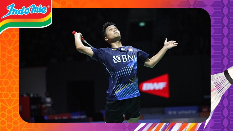 Mari melihat lagi perjuangan Anthony Sinisuka Ginting, sang raja bulutangkis Indonesia yang baru saja finnish sebagai runner-up turnamen Indonesia Open 2023. Copyright: © Herry Ibrahim/INDOSPORT