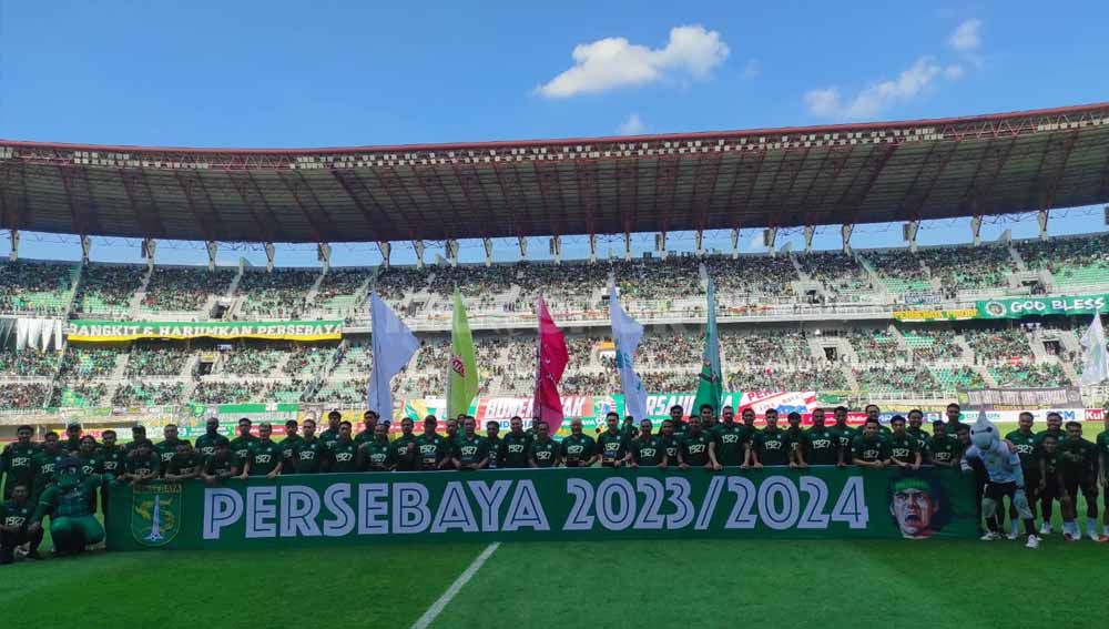 Tim Persebaya 2023-2024. (Foto: Fitra Herdian/INDOSPORT) Copyright: © Fitra Herdian/INDOSPORT