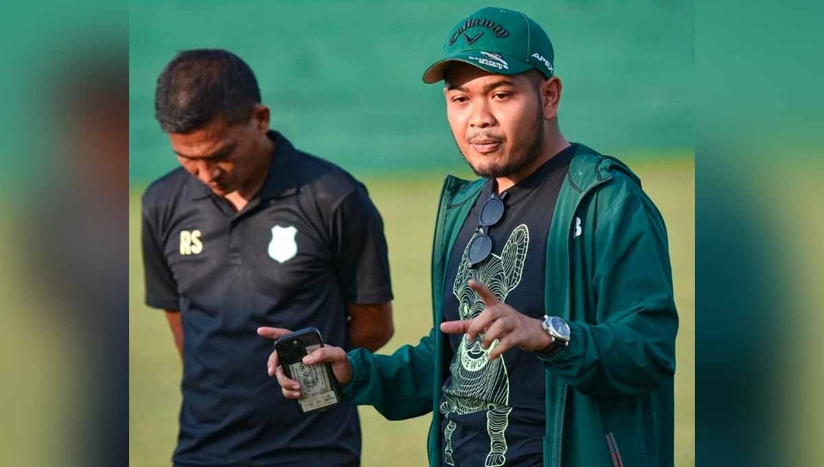 Dirut PT Kinantan Medan Indonesia, Arifuddin Maulana Basri (kanan). (Foto: MO PSMS Medan) Copyright: © MO PSMS Medan