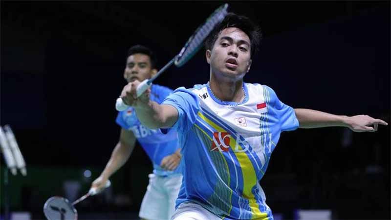 Tak satu pun pemain Indonesia yang berhasil menjadi juara di Korea Masters, tetapi Kevin/Rahmat bisa saja berpeluang mengakhiri kutukan tersebut. (Foto: PBSI) Copyright: © PBSI