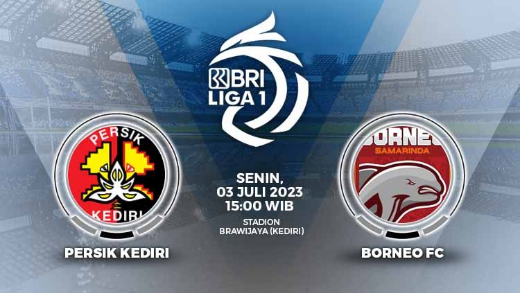 Persik Kediri punya kesempatan oke untuk mencuri start bagus saat menjamu Borneo FC, pada pekan ke-1 Liga 1 Indonesia di Stadion Brawijaya, Senin (3/7/23). Copyright: © Grafis: Yuhariyanto/INDOSPORT