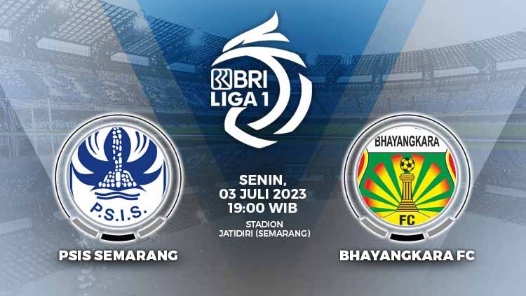 Prediksi pertandingan antara PSIS Semarang vs Bhayangkara FC (BRI Liga 1). Copyright: © Grafis: Yuhariyanto/INDOSPORT