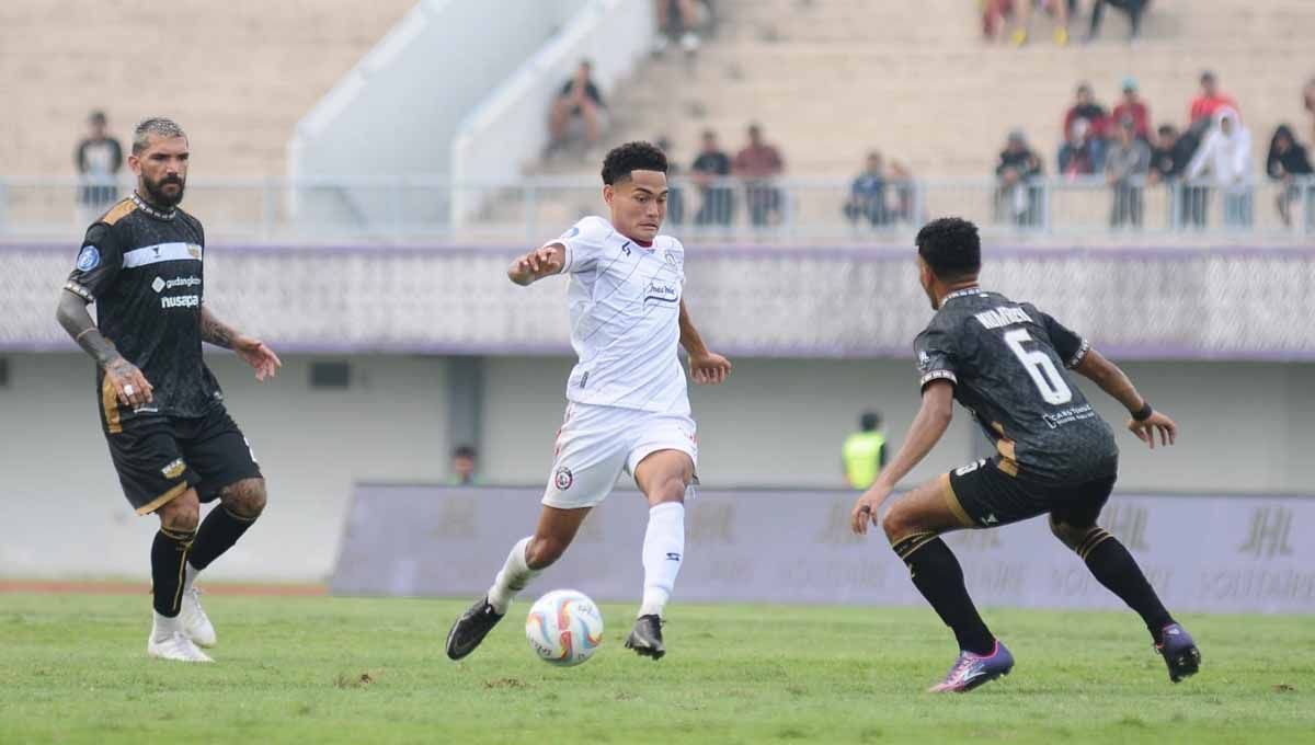 Pertandingan antara Dewa United menghadapi Arema FC pada pekan pertama Liga 1 2023-2024 di Stadion Indomilk Arena (Tangerang), Minggu (2/7/23). (Foto: MO Arema FC) Copyright: © MO Arema FC