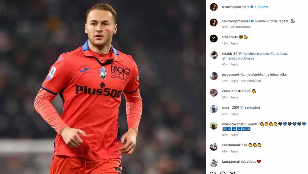 Klub Liga Italia (Serie A), Juventus, dikabarkan siap menjual satu atau dua pemainnya untuk mendatangkan Teun Koopmeiners dari Atalanta di bursa transfer. Copyright: © Instagram@teunkoopmeiners