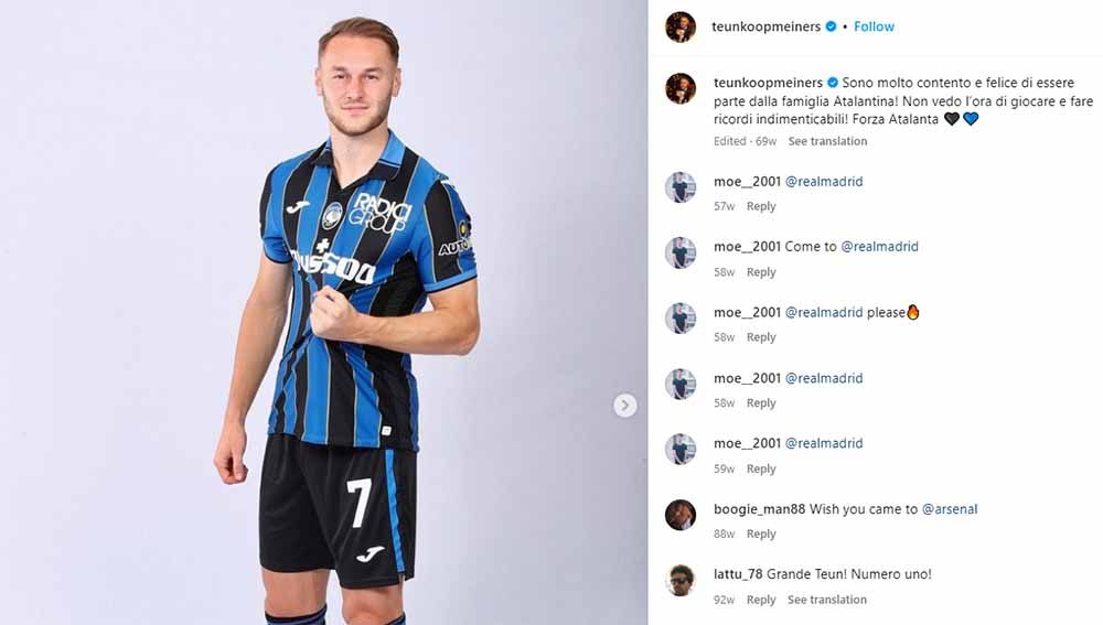 Teun Koopmeiners pemain Atalanta. (Foto: Instagram@teunkoopmeiners) Copyright: © Instagram@teunkoopmeiners