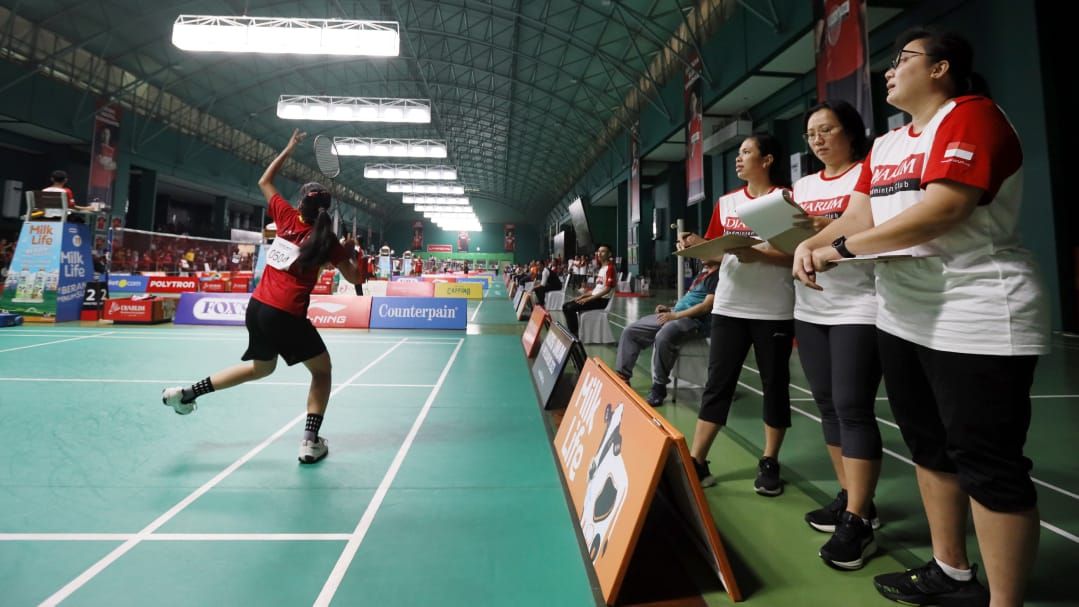 Tim Pencari Bakat berisikan jajaran pelatih PB Djarum dan legenda bulutangkis. Copyright: © Media PB Djarum