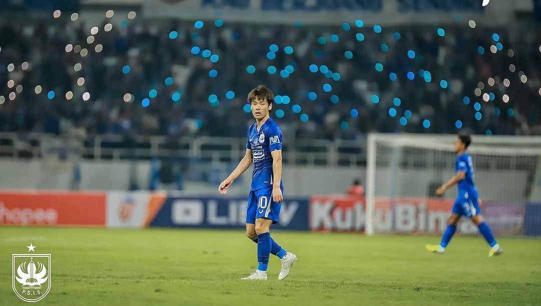 Pemain PSIS Semarang Taisei Marukawa di laga Liga 1 di Stadion Jatidiri (Semarang). (Foto: Instagram@psisfcofficial) Copyright: © Instagram@psisfcofficial