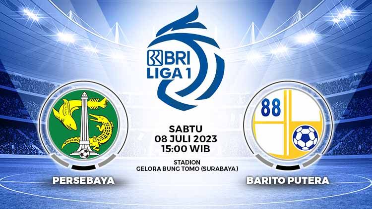 Prediksi Pertandingan antara Persebaya Surabaya vs Barito Putera (RBI Liga 1). Copyright: © Grafis: Yuhariyanto/INDOSPORT