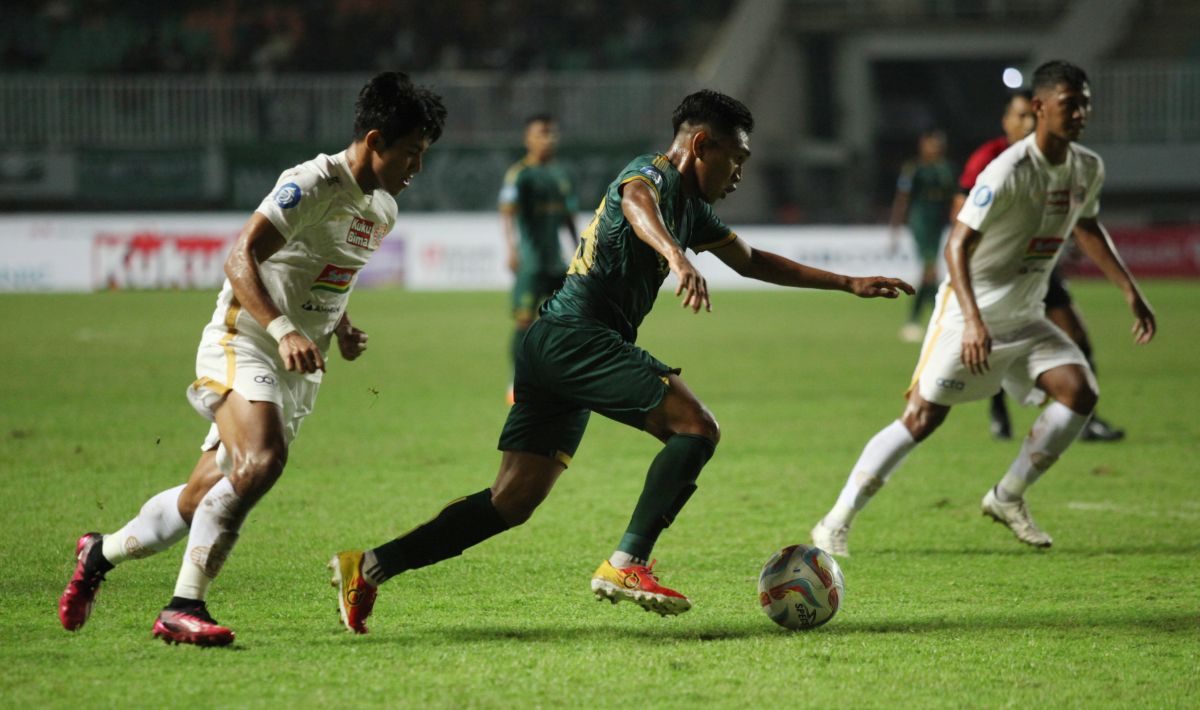 Pertandingan Liga 1 pekan kedua antara Persikabo 1973 vs Persija Jakarta di stadion Pakansari, Minggu (08/07/23). Copyright: © Herry Ibrahim/INDOSPORT