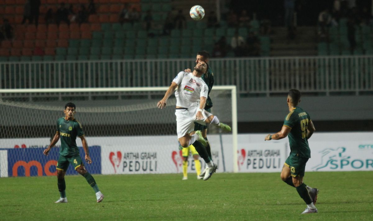 Pertandingan Liga 1 pekan kedua antara Persikabo 1973 vs Persija Jakarta di stadion Pakansari, Minggu (08/07/23). Copyright: © Herry Ibrahim/INDOSPORT