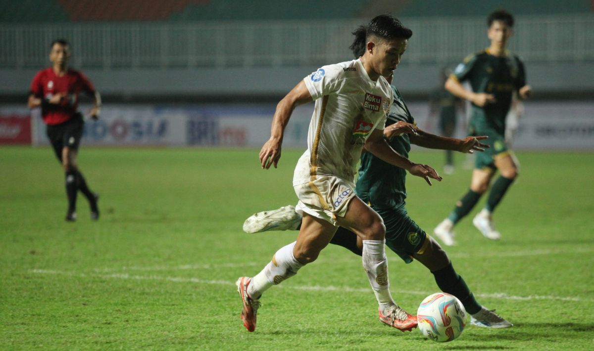 Pertandingan Liga 1 pekan kedua antara Persikabo 1973 vs Persija Jakarta di stadion Pakansari, Minggu (08/07/23). Copyright: © Herry Ibrahim/INDOSPORT