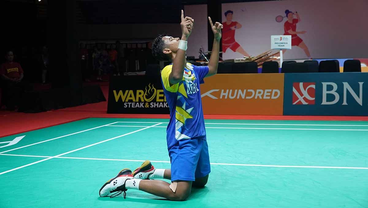 Tunggal putra Indonesia Alwi Farhan, di Badminton Asia Championships 2023. (Foto: PBSI) Copyright: © PBSI