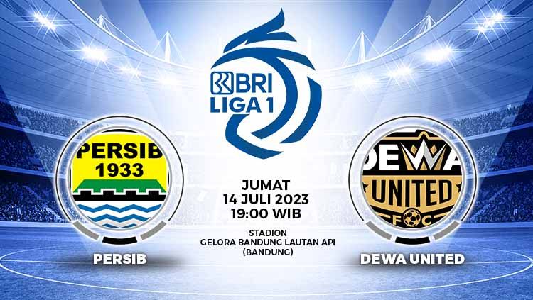 Prediksi antara Persib Bandung menghadapi Dewa United pada pekan ketiga Liga 1 2023/2024 di Stadion GBLA, Jumat (14/07/23). Copyright: © Grafis: Yuhariyanto/INDOSPORT