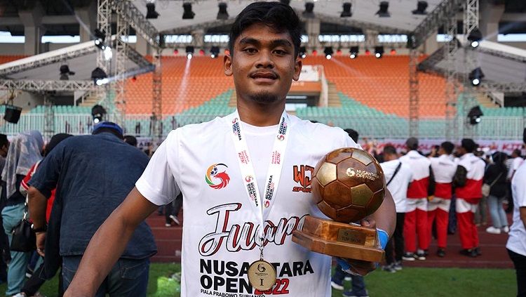 Pemain Persib Bandung U-16, Muhammad Gaoshirowi. Copyright: © Media Persib