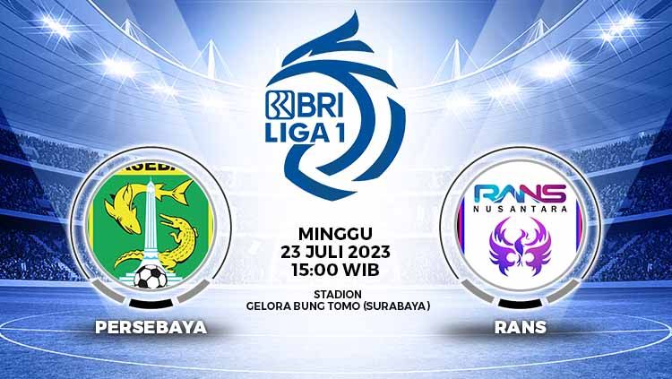 Prediksi Pertandingan antara Persebaya Surabaya vs RANS Nusantara (RBI Liga 1). Copyright: © Grafis: Yuhariyanto/INDOSPORT