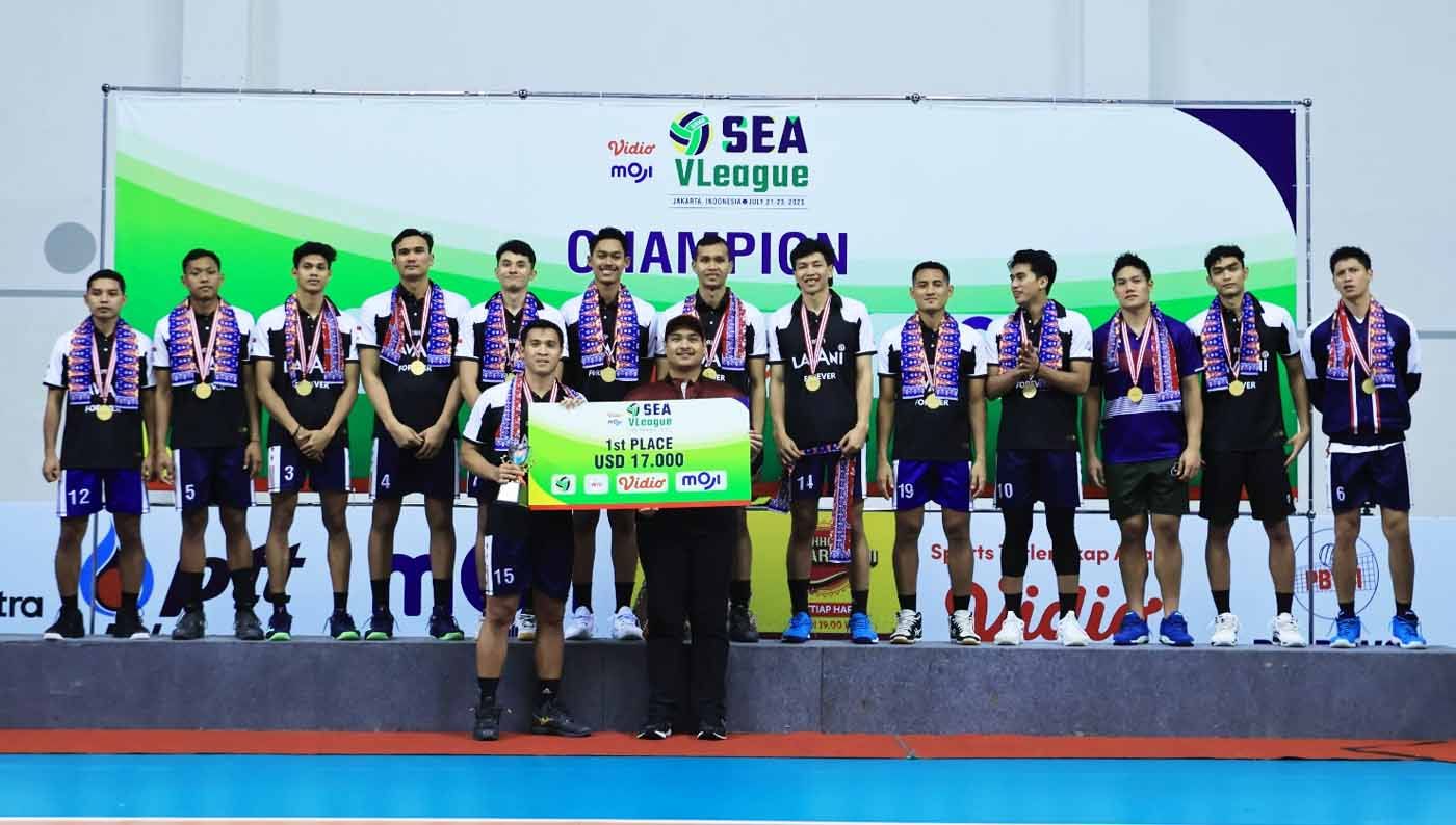 Timnas Voli Putra Indonesia Menjadi Juara SEA VLeague 2023. (Foto: PBVSI) Copyright: © PBVSI