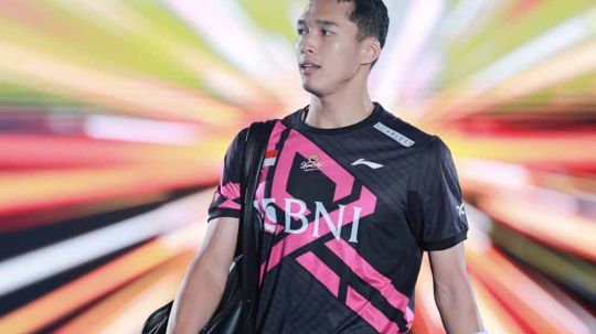 Tunggal putra Indonesia, Jonatan Christie di Semifinal Japan Open 2023 hari ini, Sabtu (29/07/23). (Foto: PBSI) Copyright: © PBSI