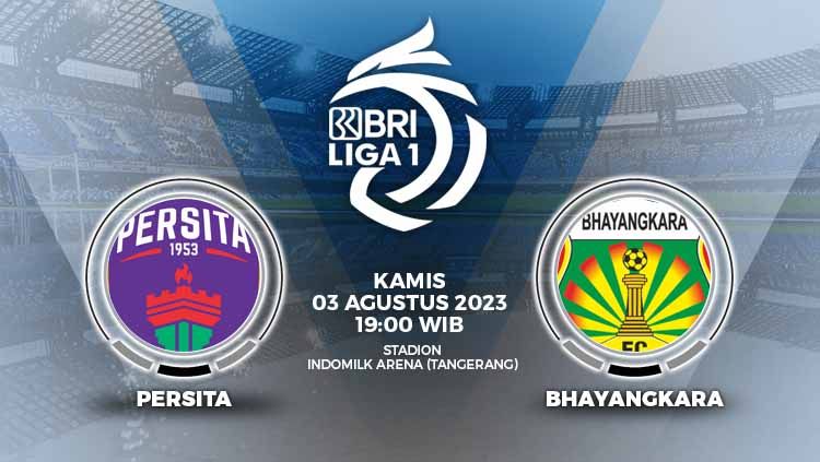Hasil Liga 1 2023/2024 pekan keenam antara Persita Tangerang vs Bhayangkara FC, Kamis (03/08/23) berakhir dengan kemenangan untuk tim tamu 0-1. Copyright: © Grafis: Yuhariyanto/INDOSPORT