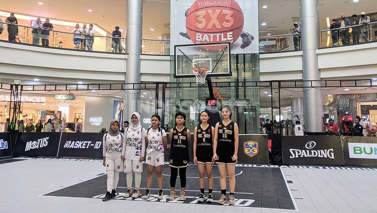 Turnamen Basket Kelompok Umur bertajuk Margo City 3x3 Battle di Margonda City Mall, Depok. (Foto: Ammara Marthiara/INDOSPORT) Copyright: © Ammara Marthiara/INDOSPORT