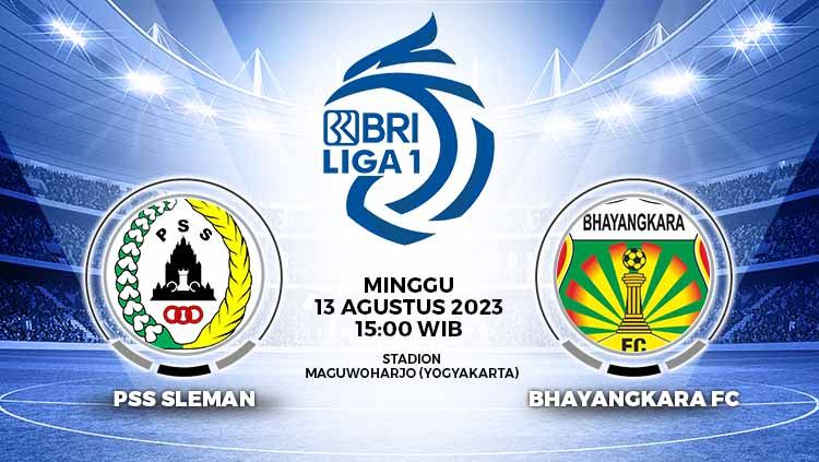 Prediksi Pertandingan antara PSS Sleman vs Bhayangkara FC (RBI Liga 1). Copyright: © Grafis: Yuhariyanto/INDOSPORT