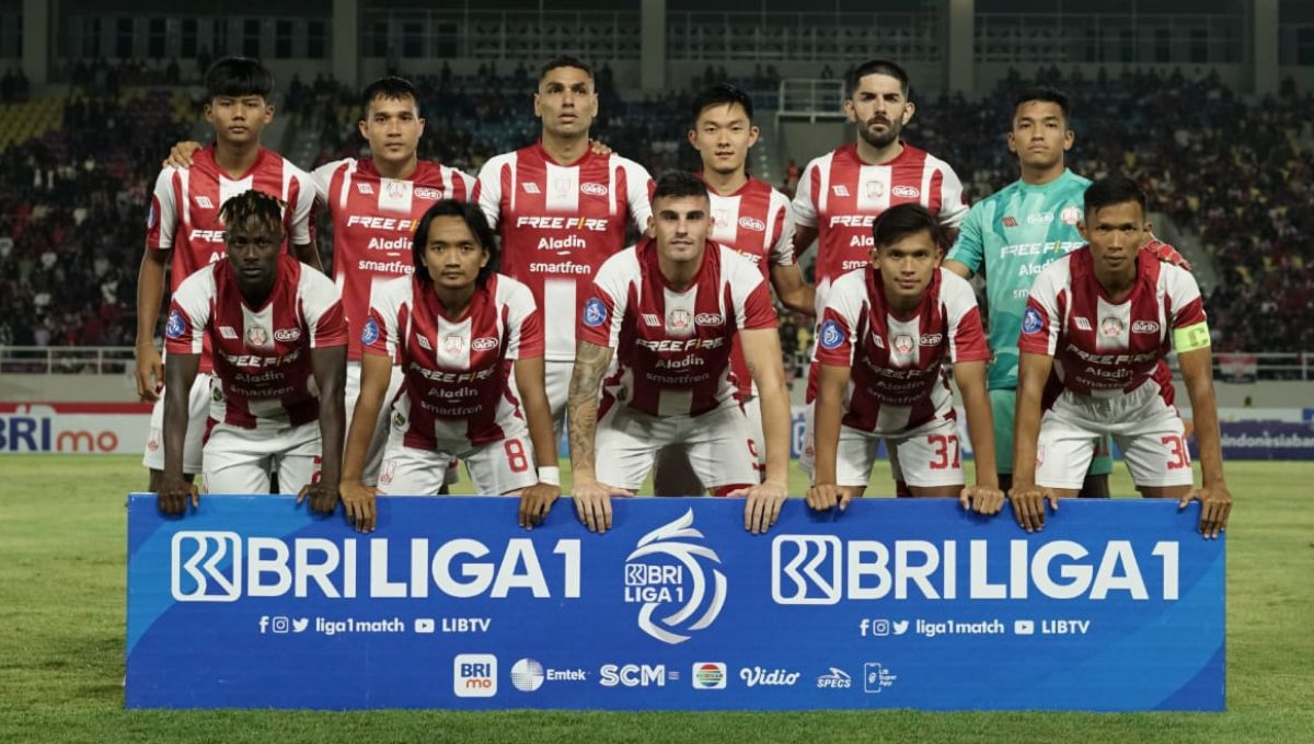 Starting eleven Persis Solo pada laga Liga 1 2023/2024 pekan kesembilan melawan Bali United di stadion Manahan, Sabtu (19/08/23). Copyright: © MO Persis Solo