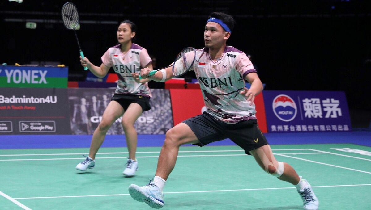 Ganda campuran pelatnas Cipayung rontok di Denmark Open 2023. Hal ini membuat Badminton Lovers mendesak Tontowi Ahmad/Liliyana Natsir kembali ke PBSI.(Foto: PBSI) Copyright: © PBSI