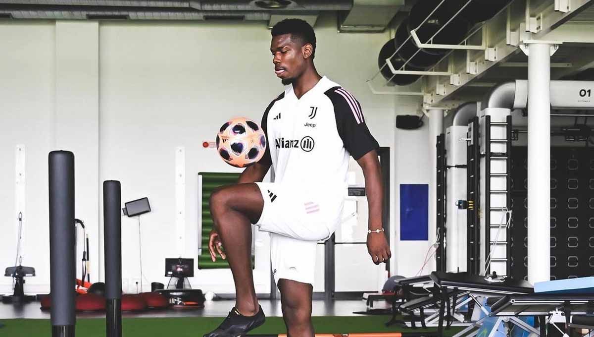 Paul Pogba sedang berada dalam tekanan tinggi seusai dinyatakan positif ketika menjalani tes doping secara acak setelah laga Juventus kontra Udinese (21/08/23).(Foto: instagram@juventus) Copyright: © instagram@juventus