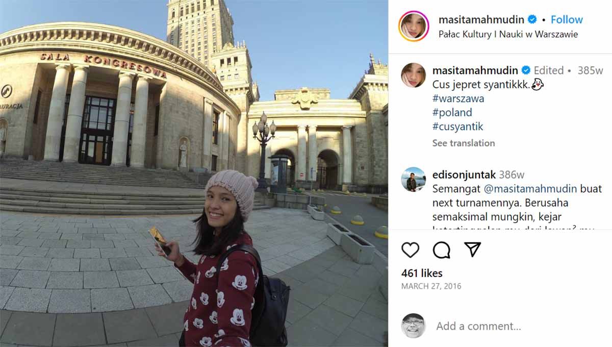 Masita Mahmudin, eks pemain pelatnas PBSI yang melatih di China. (Foto: Instagram@masitamahmudin) Copyright: © Instagram@masitamahmudin