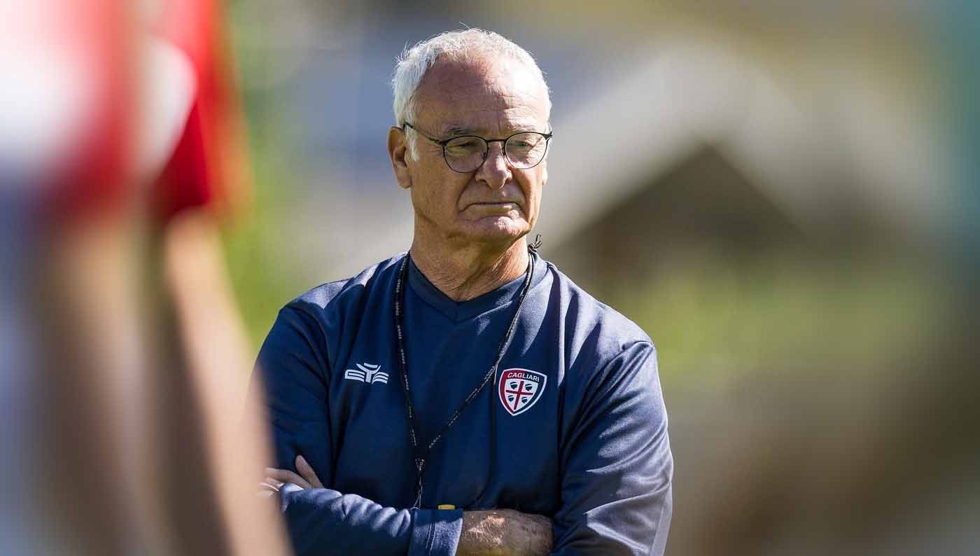 Claudio Ranieri, pelatih Cagliari Calcio. (Foto: cagliaricalcio) Copyright: © cagliaricalcio