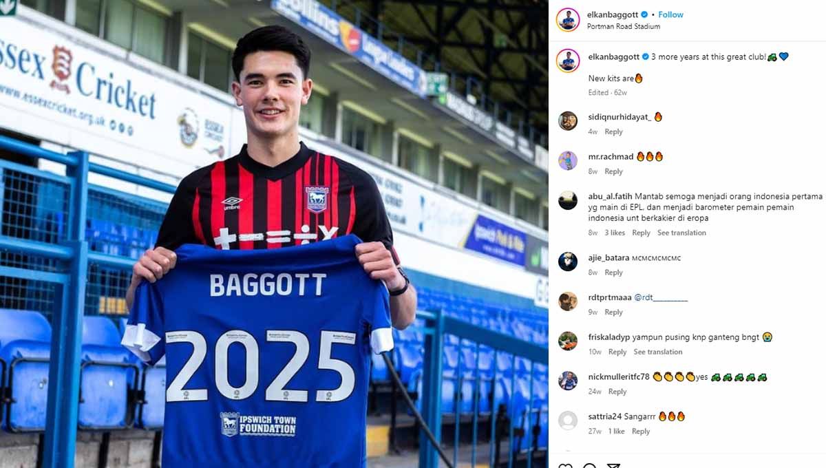 Elkan Baggott, pemain Ipswich Town. (Foto: Instagram@elkanbaggott) Copyright: © Instagram@elkanbaggott