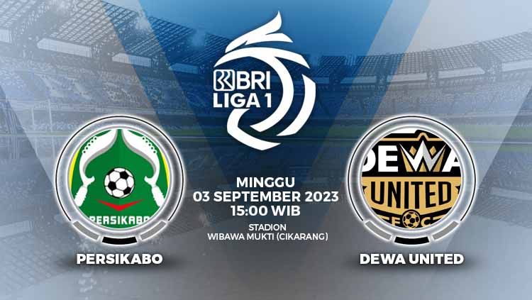 Prediksi pertandingan pekan ke-11 Liga 1 2023-2024, antara Persikabo 1973 vs Dewa United di Stadion Wibawa Mukti, Bekasi, Minggu (03/09/23). Copyright: &copy; Grafis: Yuhariyanto/INDOSPORT