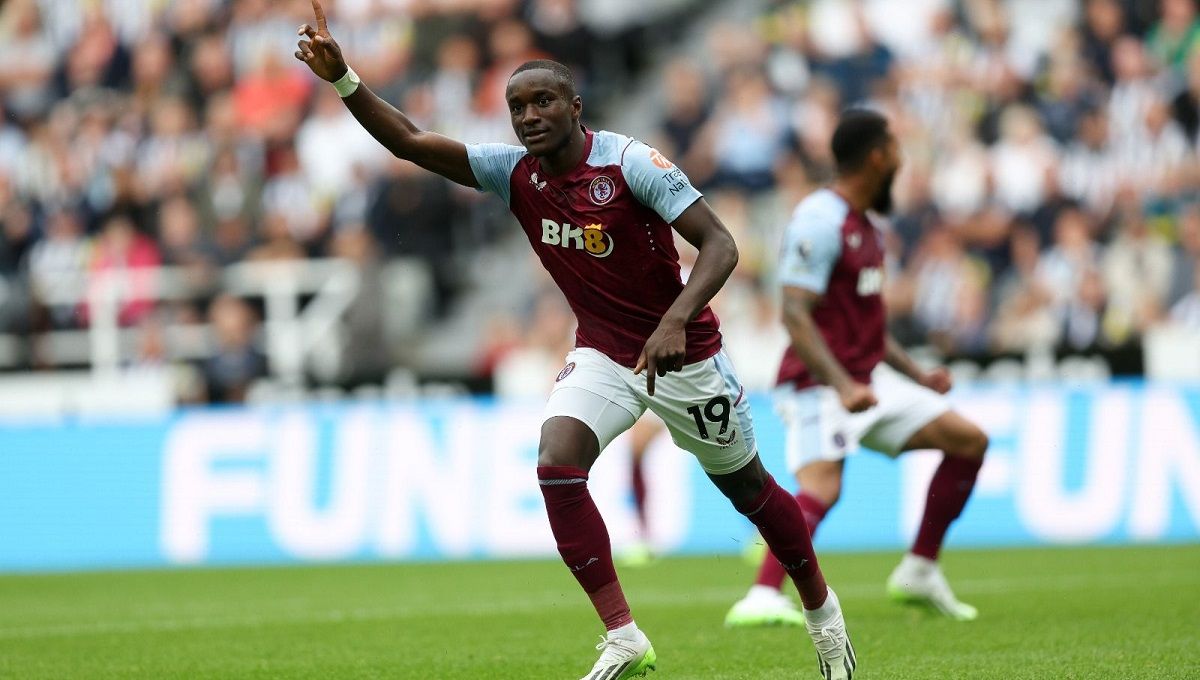 Penyerang Aston Villa, Moussa Diaby. Copyright: © Aston Villa FC