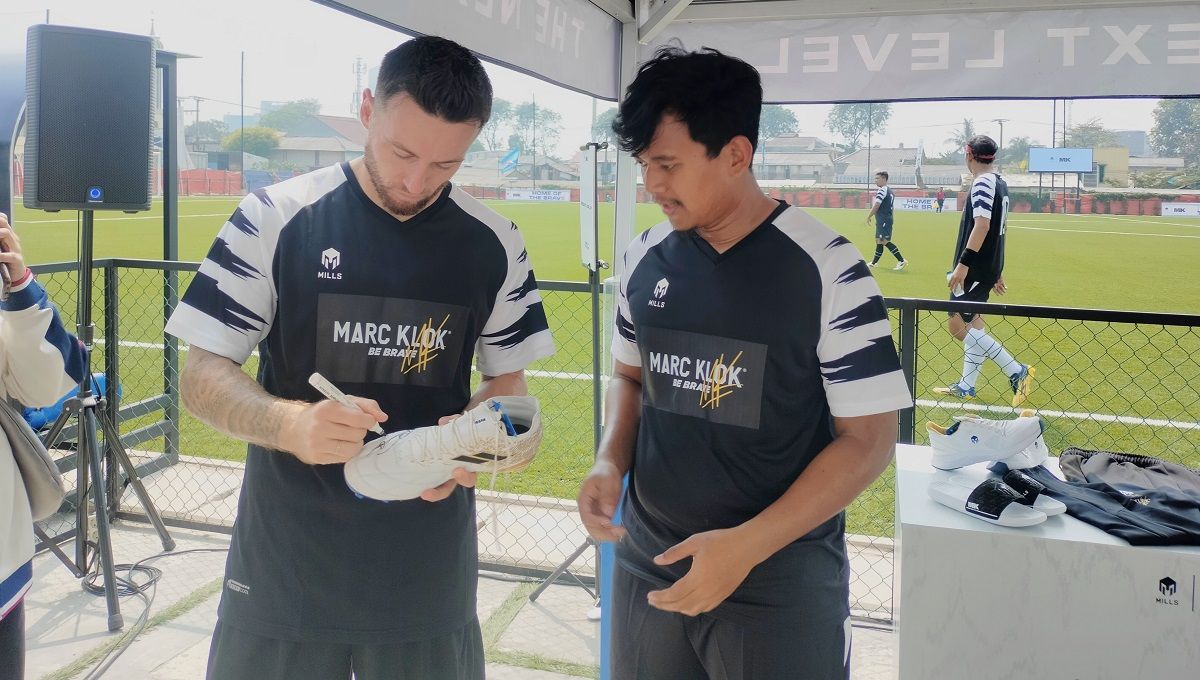 Meet & Great Play with Marc Klok x Mills Sport di Bekasi International Soccer, Bekasi Timur, Minggu (3/9/23) Copyright: © Ammara Marthiara/Indosport.com