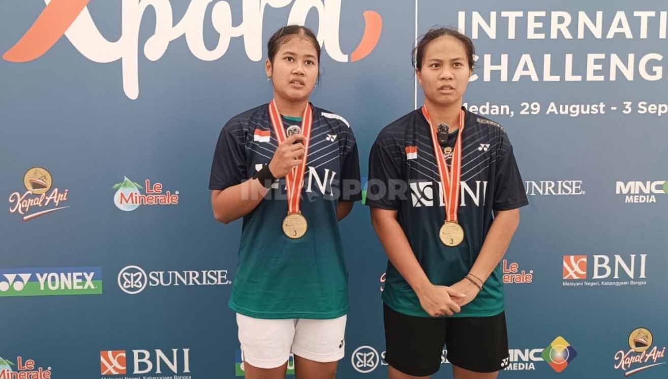 Jesita/Febi punya kans juara di Indonesia International Challenge 2023 Surabaya. Copyright: © Aldi Aulia Anwar/INDOSPORT