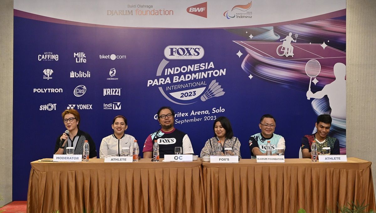 Jumpa pers FOX’S Indonesia Para Badminton International 2023. Copyright: © Indonesia Para Badminton International 2023