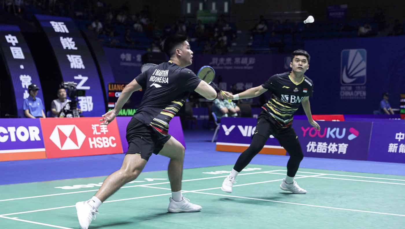 Pasangan ganda putra Indonesia, Leo Rolly Carnando/Daniel Marthin. (Foto: PBSI) Copyright: © PBSI