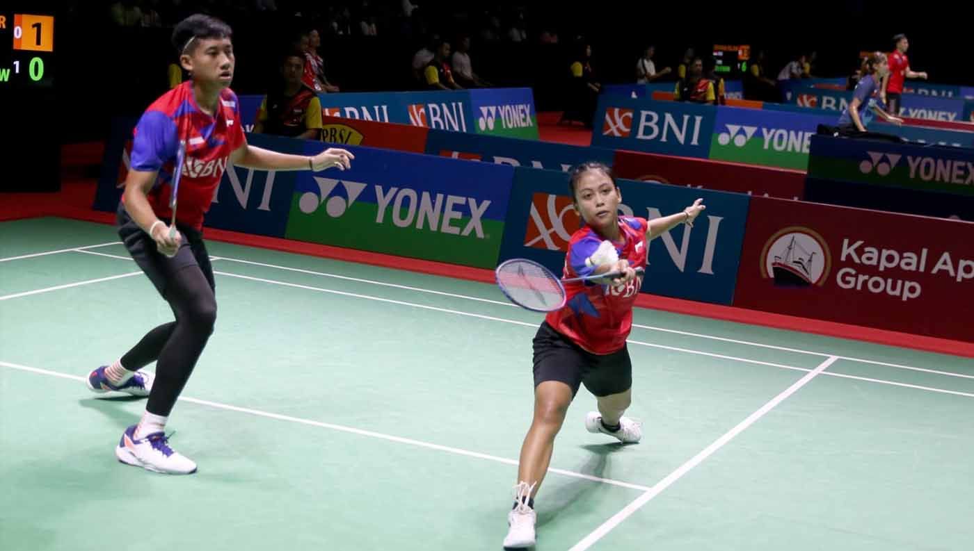 Pasangan ganda campuran Indonesia, Marwan Faza/Jessica Maya Rismawardani. Foto: PP PBSI. Copyright: © PP PBSI
