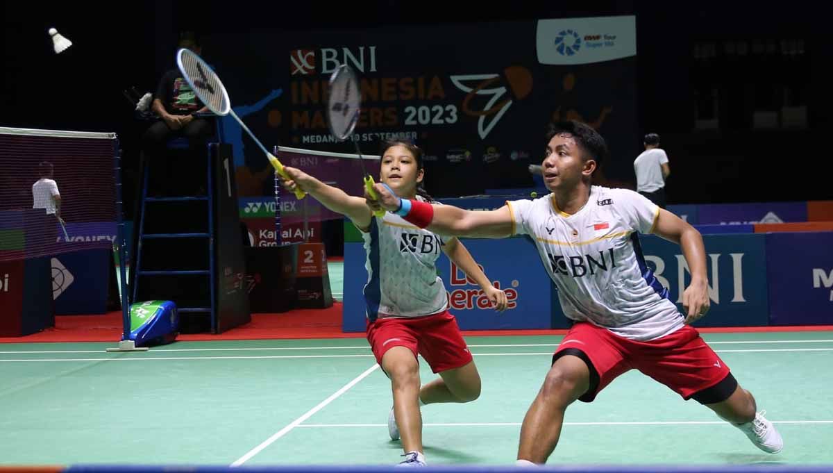 Pasangan ganda campuran Pelatnas Indonesia Zaidan Arrafi Awal Nabawi/Felisha Alberta Nathaniel Pasaribu, gagal ke semifinal. (Dok. PP PBSI) Copyright: © PP PBSI