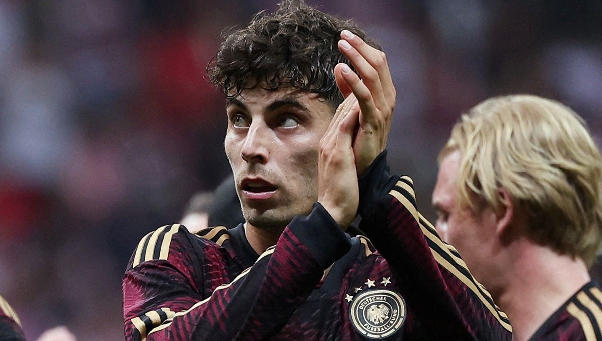 Kai Havertz usai laga persahabatan Jerman vs Jepang (10/09/23). (Foto: REUTERS/Kacper Pempel/File Photo) Copyright: © REUTERS/Kacper Pempel/File Photo