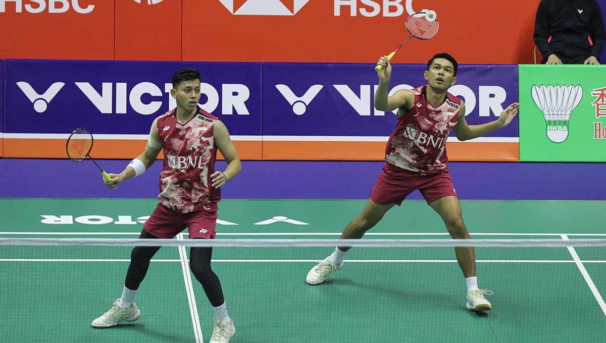 Jeblok lagi di Hong Kong Open 2023, mau sampai kapan Fajar Alfian/Rian Ardianto mempertahankan nomor satu ranking BWF memakai jalur ‘hoki’? Copyright: © PBSI