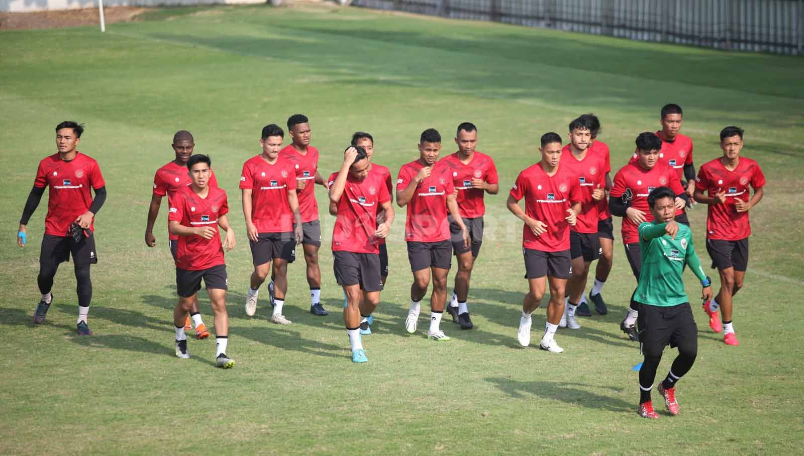 Timnas Indonesia U-24 akan menghadapi Kirgistan di laga perdana Asian Games. Foto: Herry Ibrahim/INDOSPORT. Copyright: © Herry Ibrahim/INDOSPORT