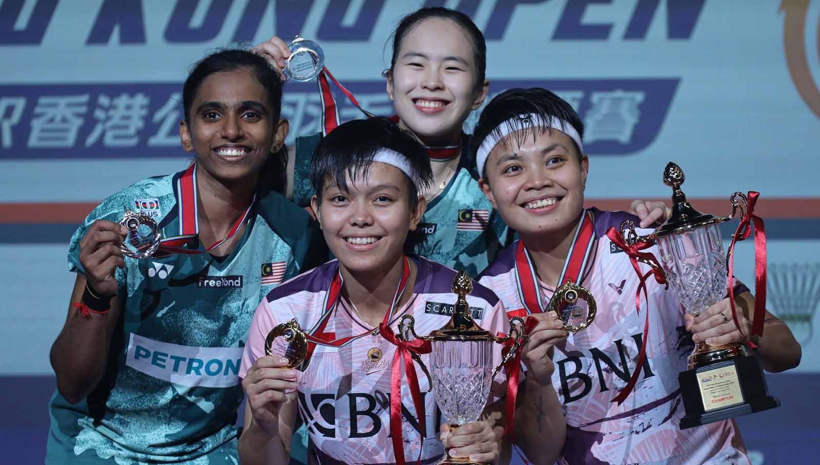 Sportifitas Apriyani/Fadia vs Pearly/Thinaah. Copyright: © PBSI