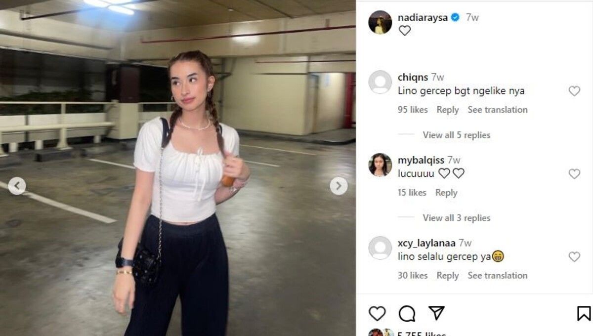 Nadia Raisya, wanita yang pernah dikabarkan dekat dengan Marselino Ferdinan (Foto: IG @nadiaraysa) Copyright: © Instagram @nadiaraysa