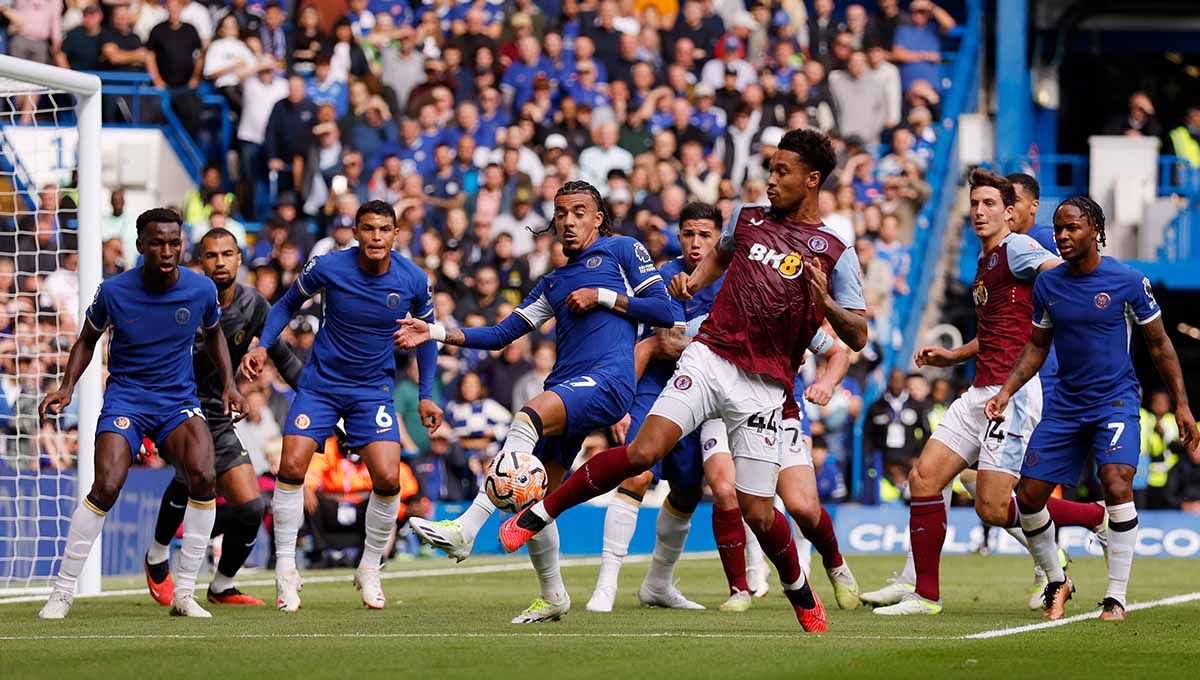 Hasil pertandingan Liga Inggris (Premier League) antara Chelsea vs Aston Villa pada Minggu (24/09/23) yang berakhir kekalahan The Blues dengan skor 0-1. Copyright: © Reuters/Andrew Couldridge