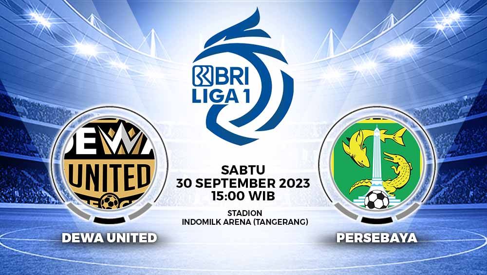 Prediksi Pertandingan antara Dewa United vs Persebaya Surabaya (BRI Liga 1). Copyright: © Grafis: Yuhariyanto/INDOSPORT