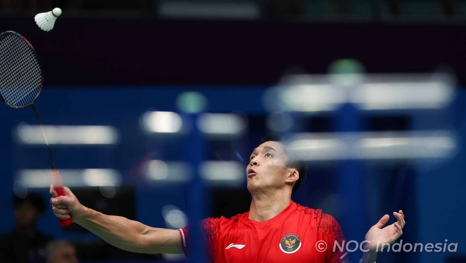 Tunggal putra Indonesia, Jonatan Christie di Asian Games (Foto: NOC Indonesia / Naif Al'as) Copyright: © NOC Indonesia/Naif Al’As